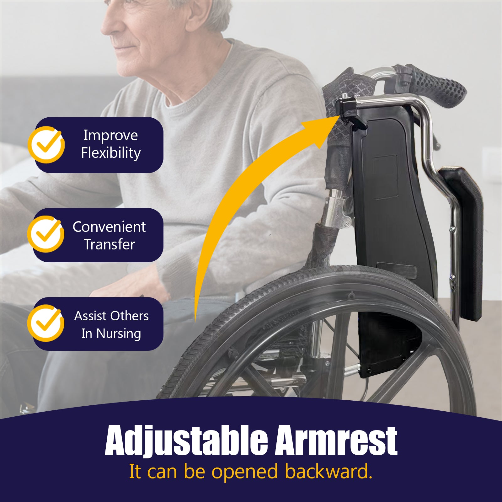 Aluminum Alloy Transport Wheelchair