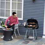 Outsunny 21" Portable Charcoal BBQ Grill