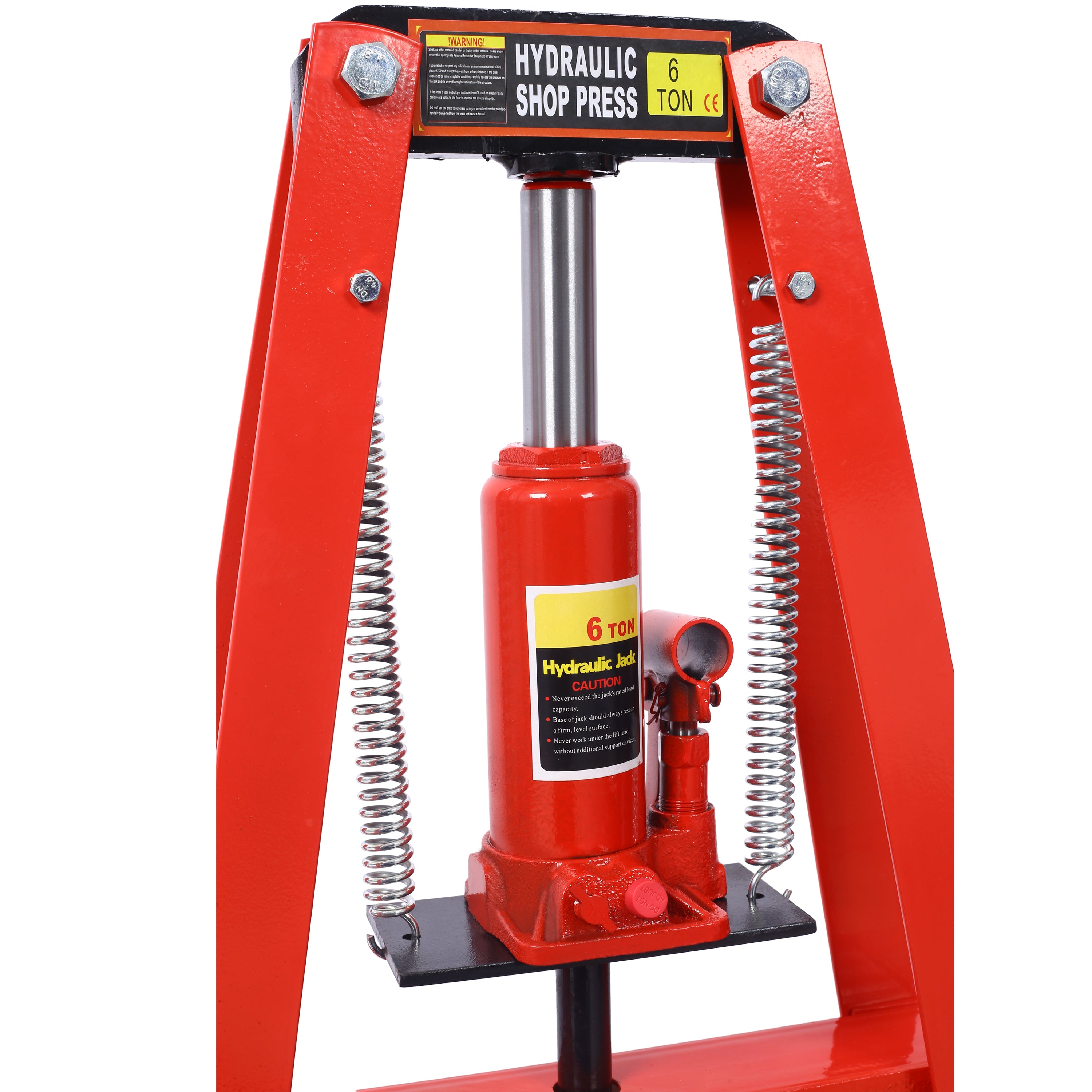 6-Ton Benchtop Hydraulic A-Frame Shop Press with Plates