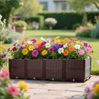 Indoor and Outdoor Rectangular Plastic Planting Box