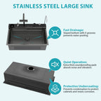 30" Gunmetal Kitchen Sink