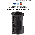Quick-Install Faucet Pipe Lock Nuts