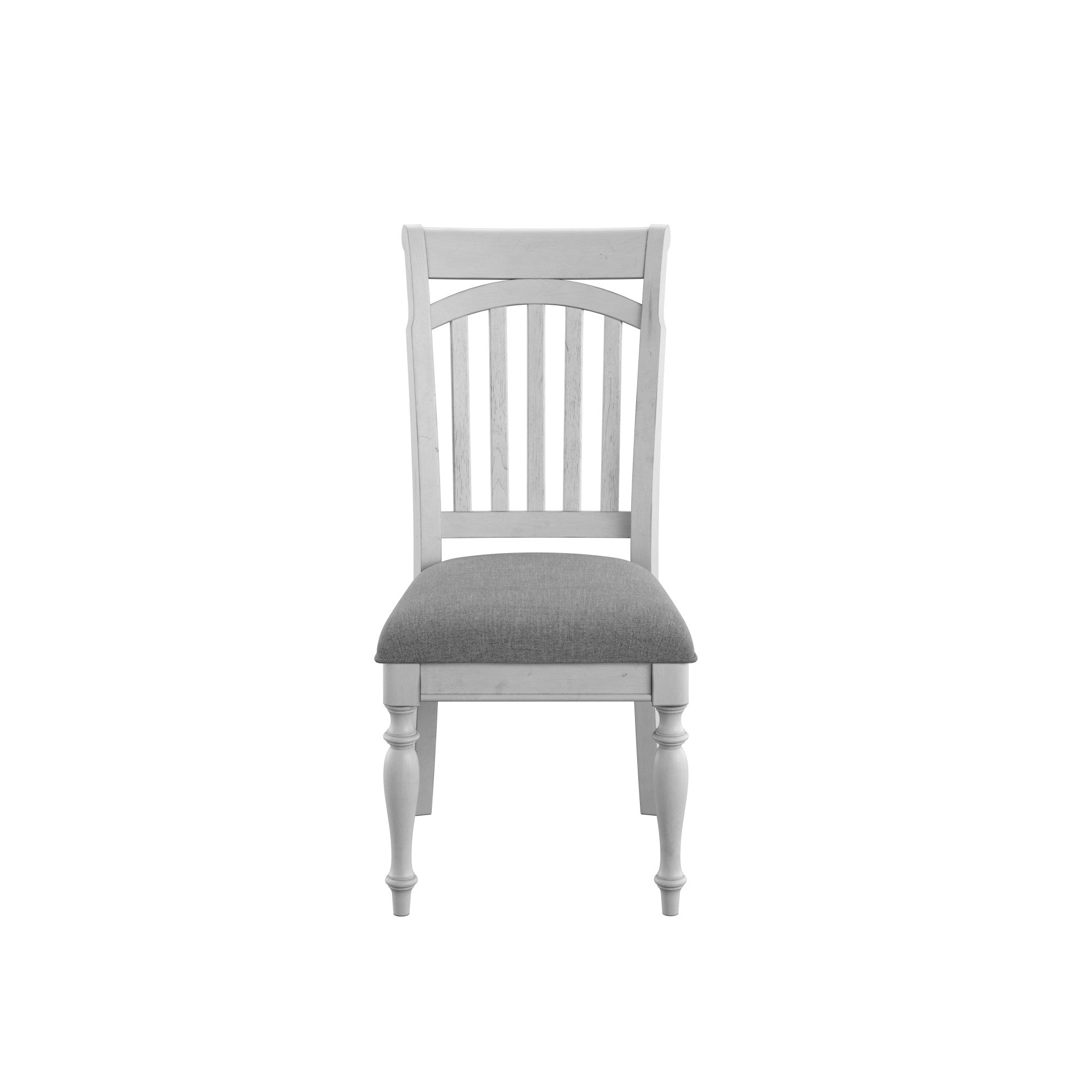 Gray Slat Back Dining Chairs, Set of 2