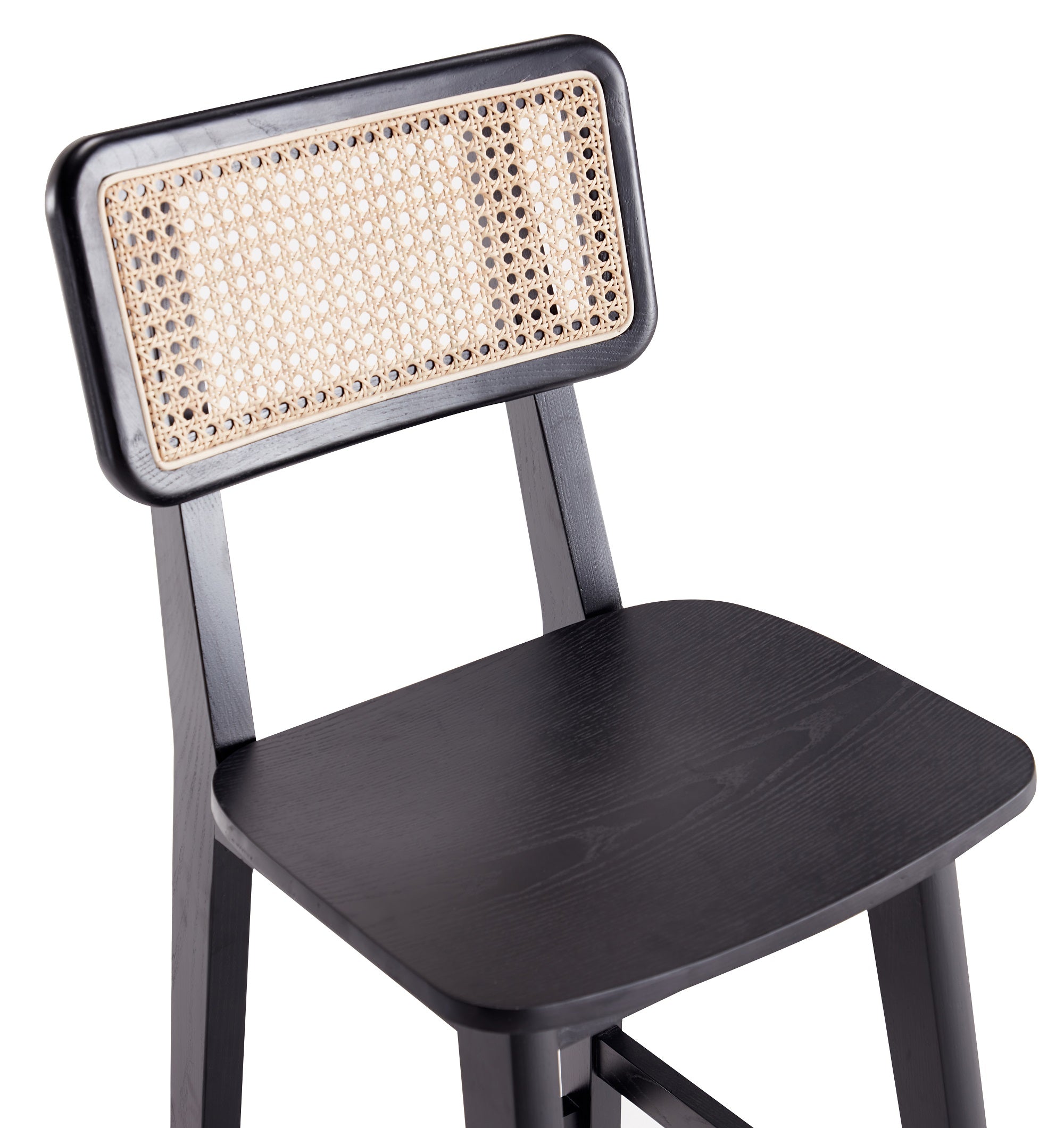 Versailles Cane Back Wood Counter Stool