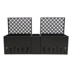 Metal Planter-Trellis Combo (Set of 3)
