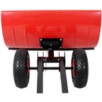 Dual Bar Snow Shovel with Wheels