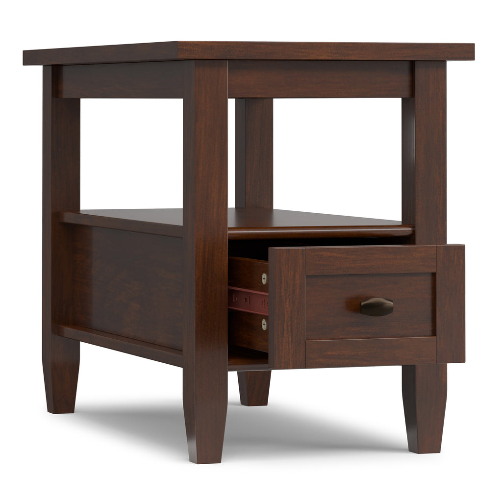 Warm Shaker Narrow Side Table