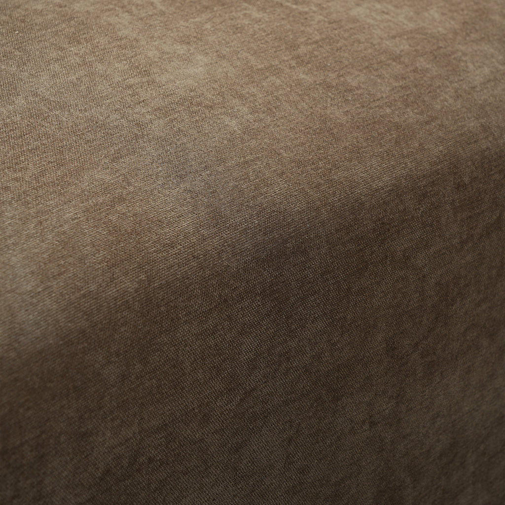 87" Curved Contemporary Sofa in Brown