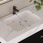 36" Artificial Stone Bathroom Vanity with Ceramic Sink