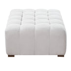 White Boucle Multipurpose Ottoman