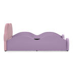 Twin Size Cute Cloud Shape PU Leather Kids Bed