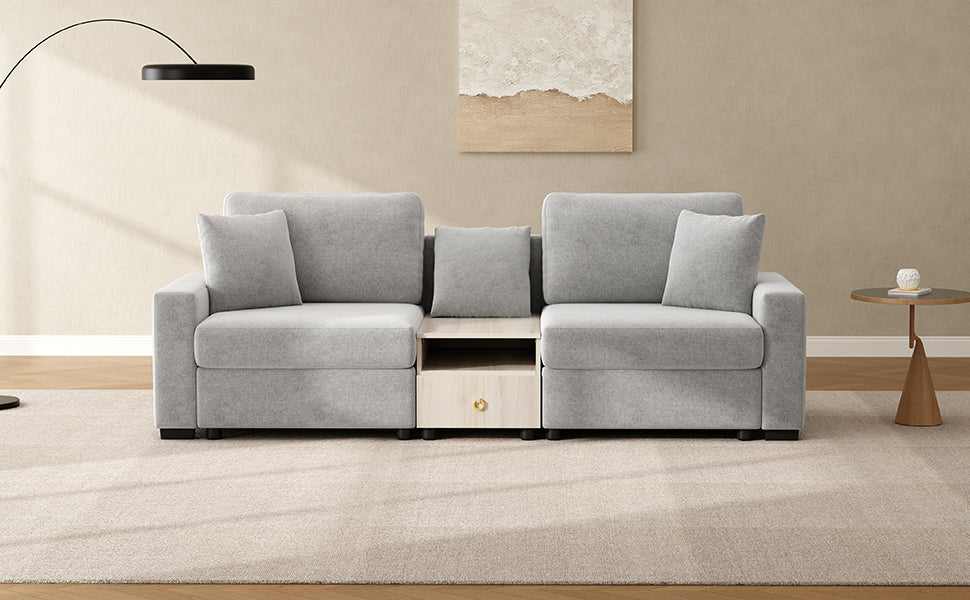 Modern Sofa Couch 95.7" Modular Sofa Upholstered Sofa Couch