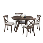 Modern 47.24'' Round Rubber Wood Dining Table