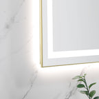 48" x 32" LED Bathroom Mirror with Front and Backlight