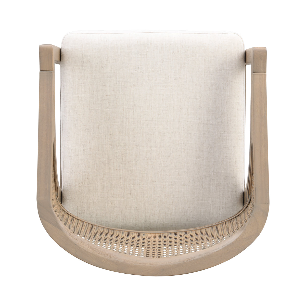 Wooden Frame Counter Stools with Rattan Back, Light Ash, Set of 2