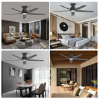 52 Inch Ceiling Fan with Lights and Remote