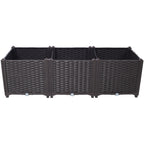 Deep Raised Garden Bed Plastic Planter Boxes