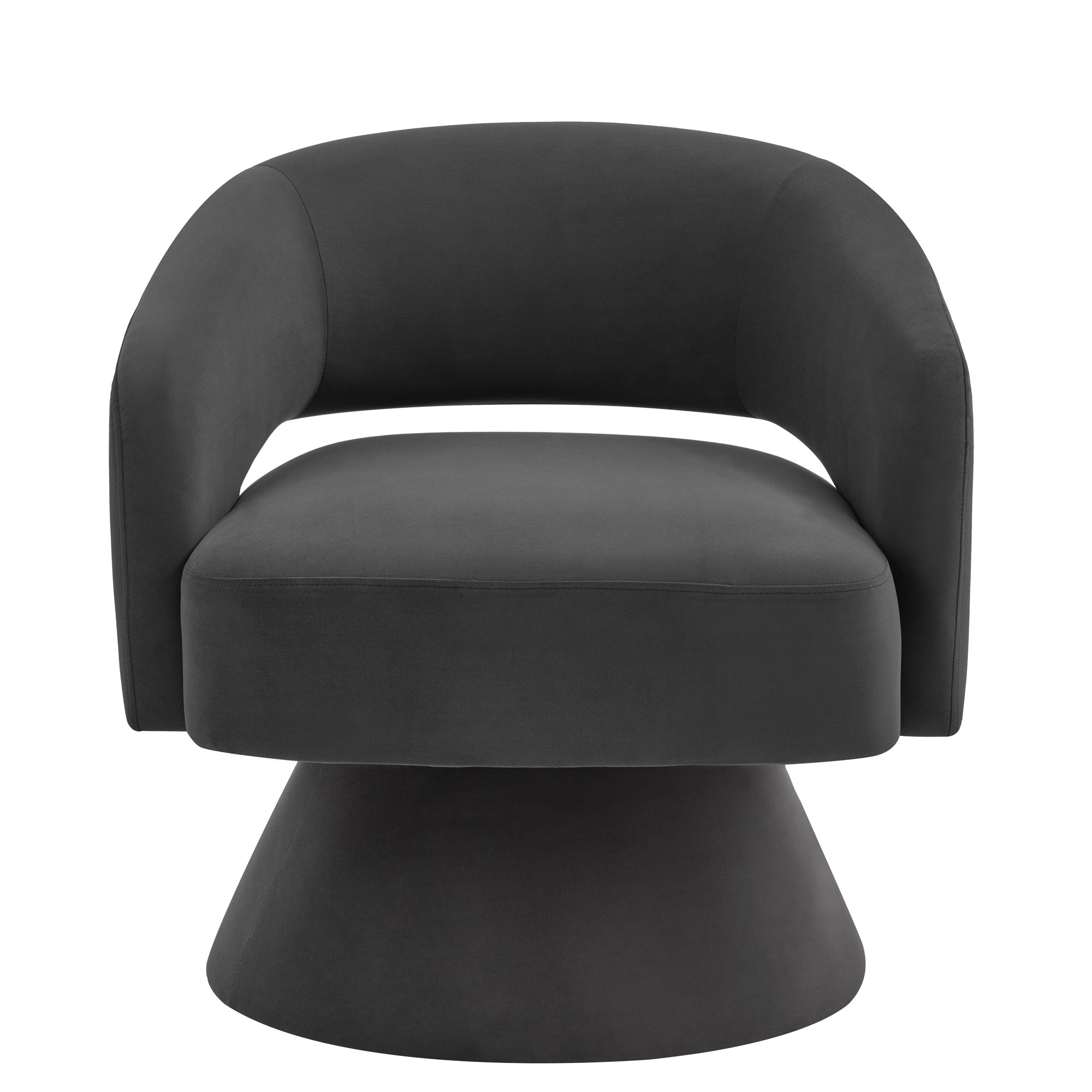 Modern Swivel Barrel Chair Upholstered Velvet Accent Chair