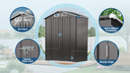 5X3 FT Metal Outdoor Storage Shed