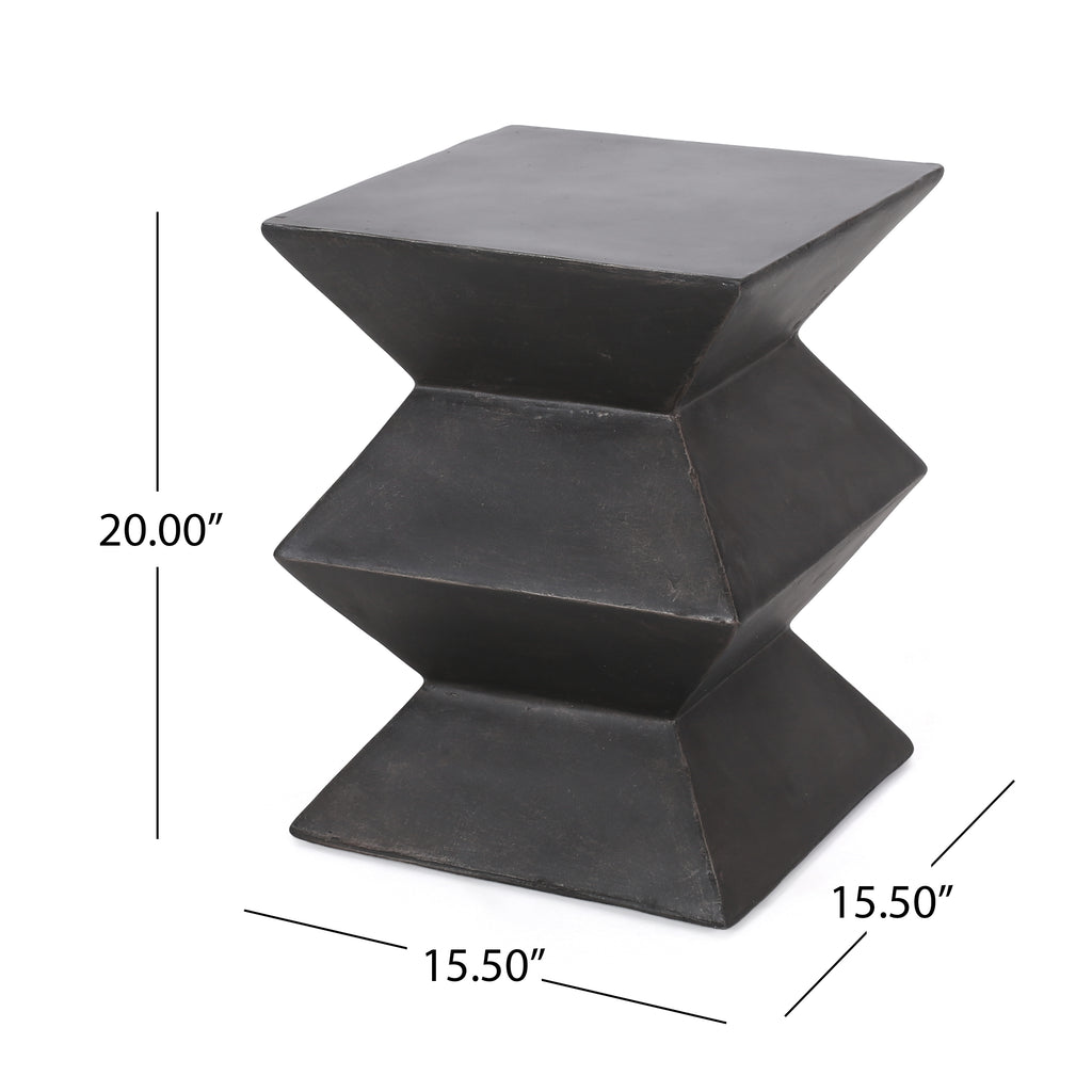 Outdoor Lightweight Concrete Side Table