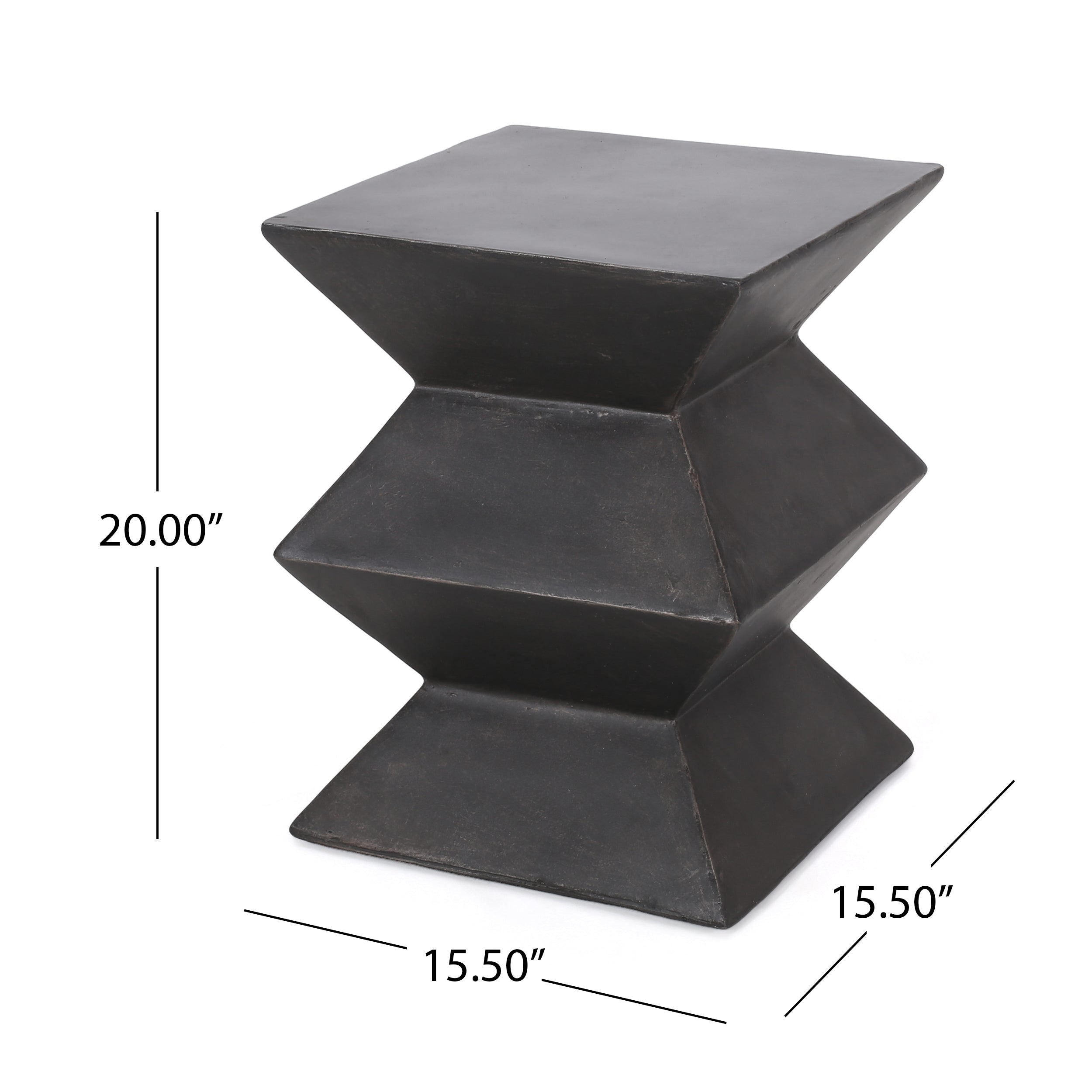 Outdoor Lightweight Concrete Side Table
