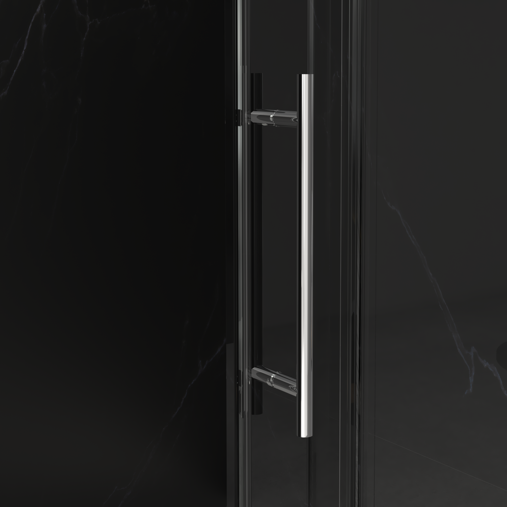 Frameless Sliding Shower Door with Tempered Glass Enclosure