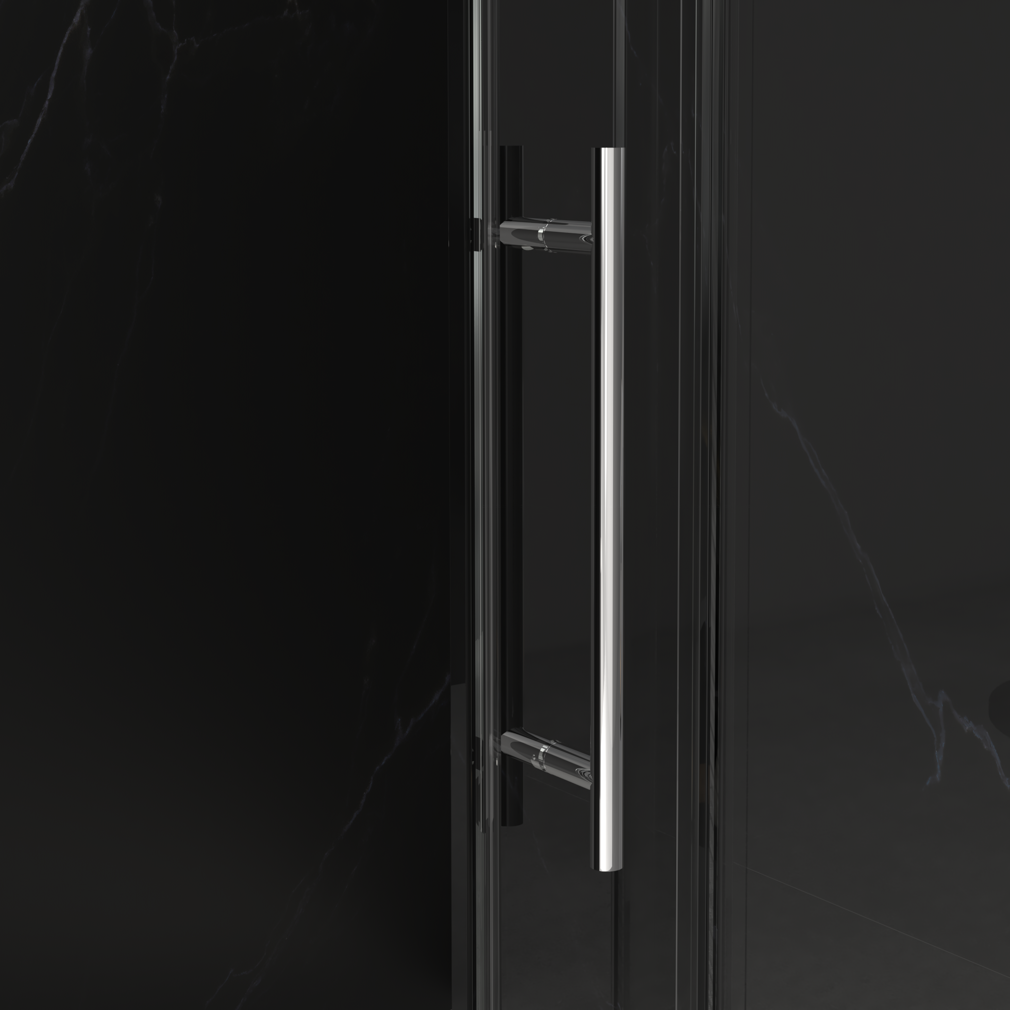Frameless Sliding Shower Door with Tempered Glass Enclosure