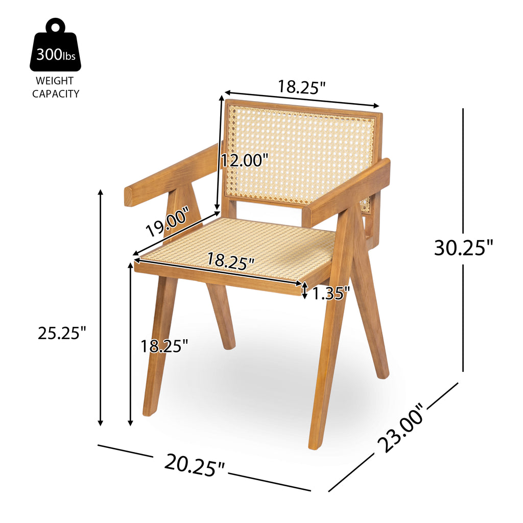 Chandigarh Arm Dining Chair (Set of 2)