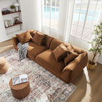 WKS16C Camel Sofa with Detachable Pillowcase