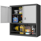 Metal Adjustable 2 Doors Storage Cabinet