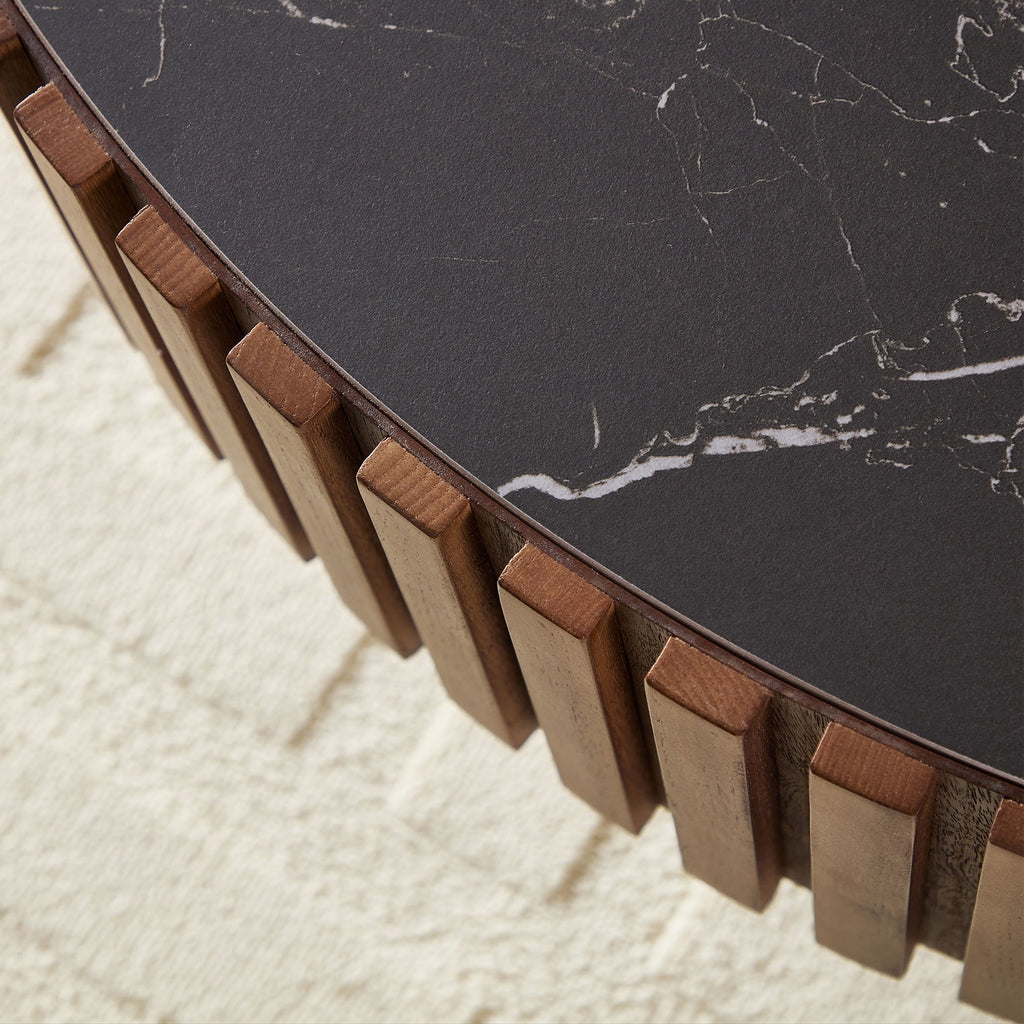 Nesting Round Sintered Stone Coffee Table