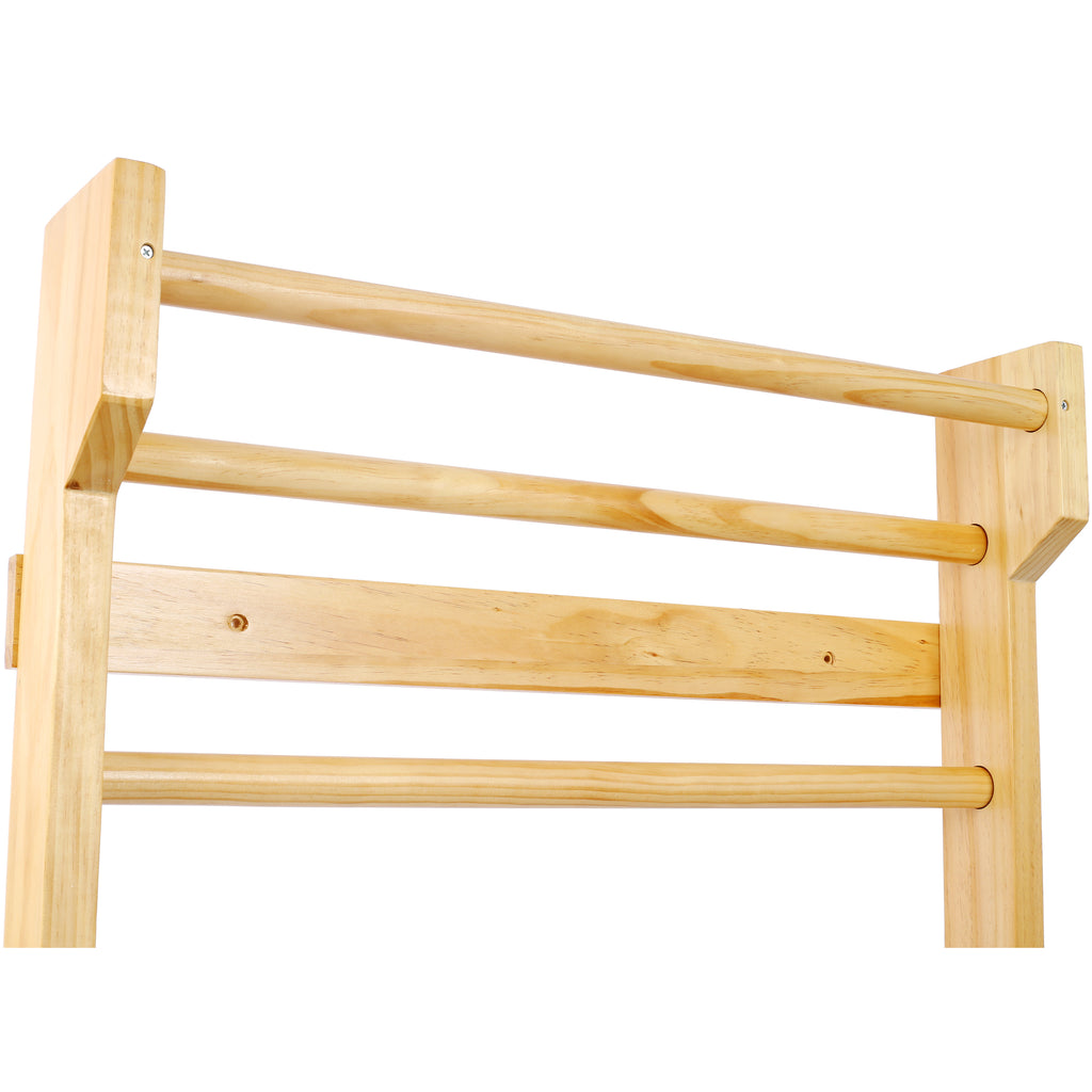 Gymnastics Wood Stall Bar - Multi-Use Swedish Ladder