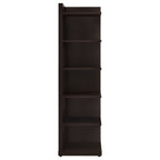 Cappuccino 6-Tier Corner Bookcase