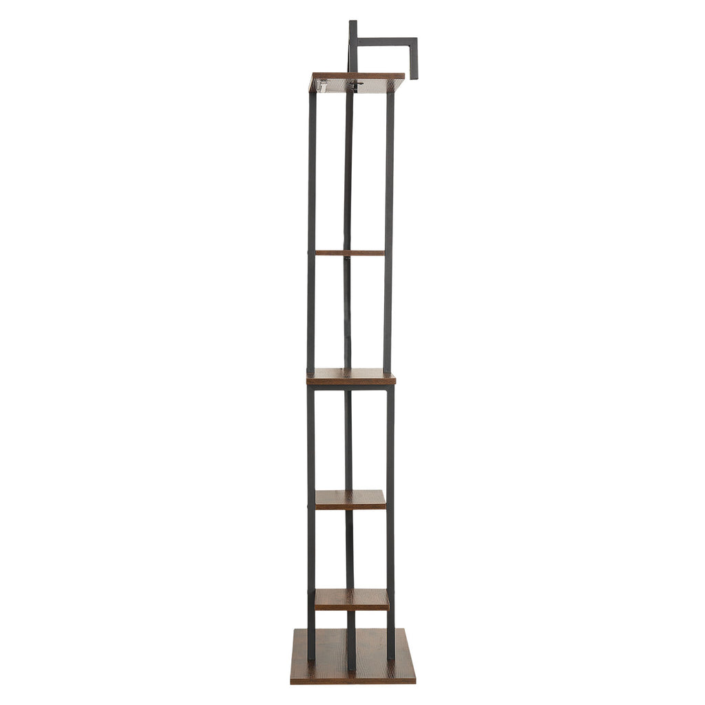 63" Tall 6-Tier Indoor Plant Stand with Grow Lights
