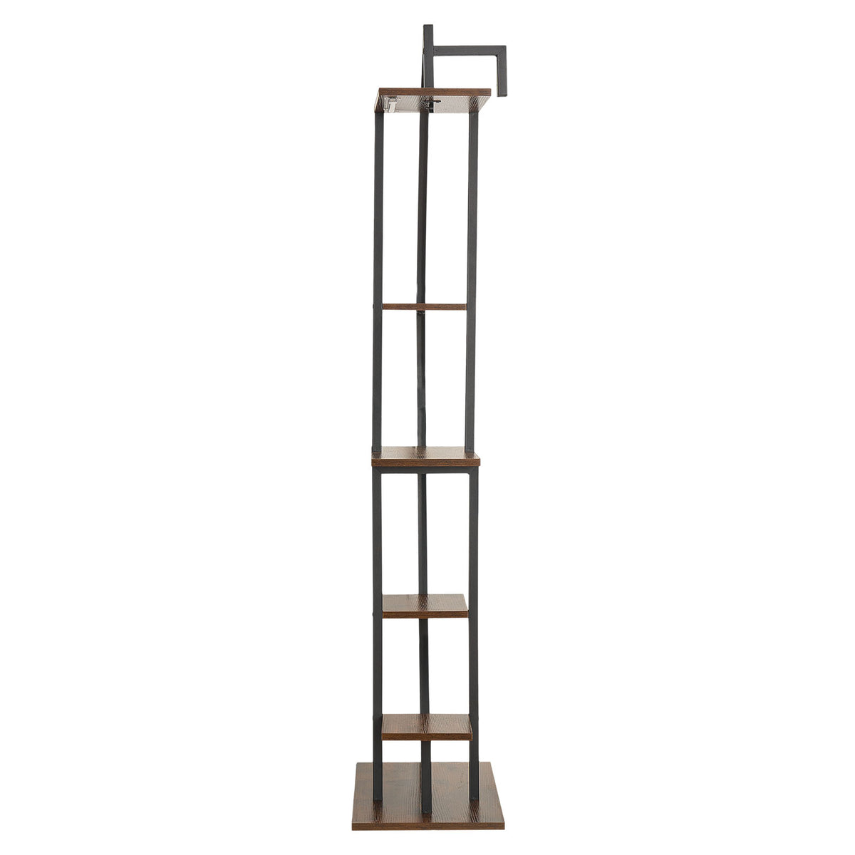 63" Tall 6-Tier Indoor Plant Stand with Grow Lights
