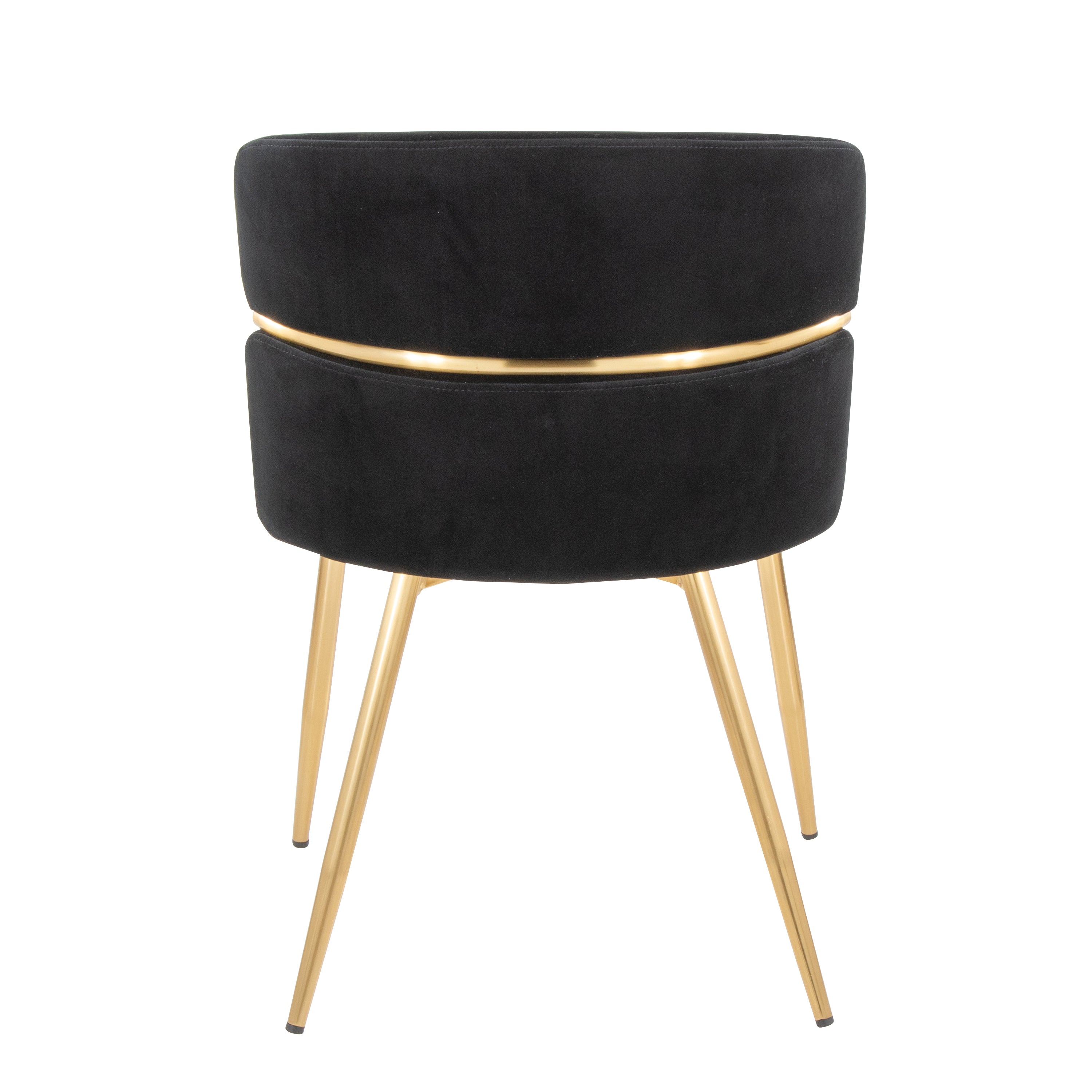 Dining Chair Set in Velvet and Gold