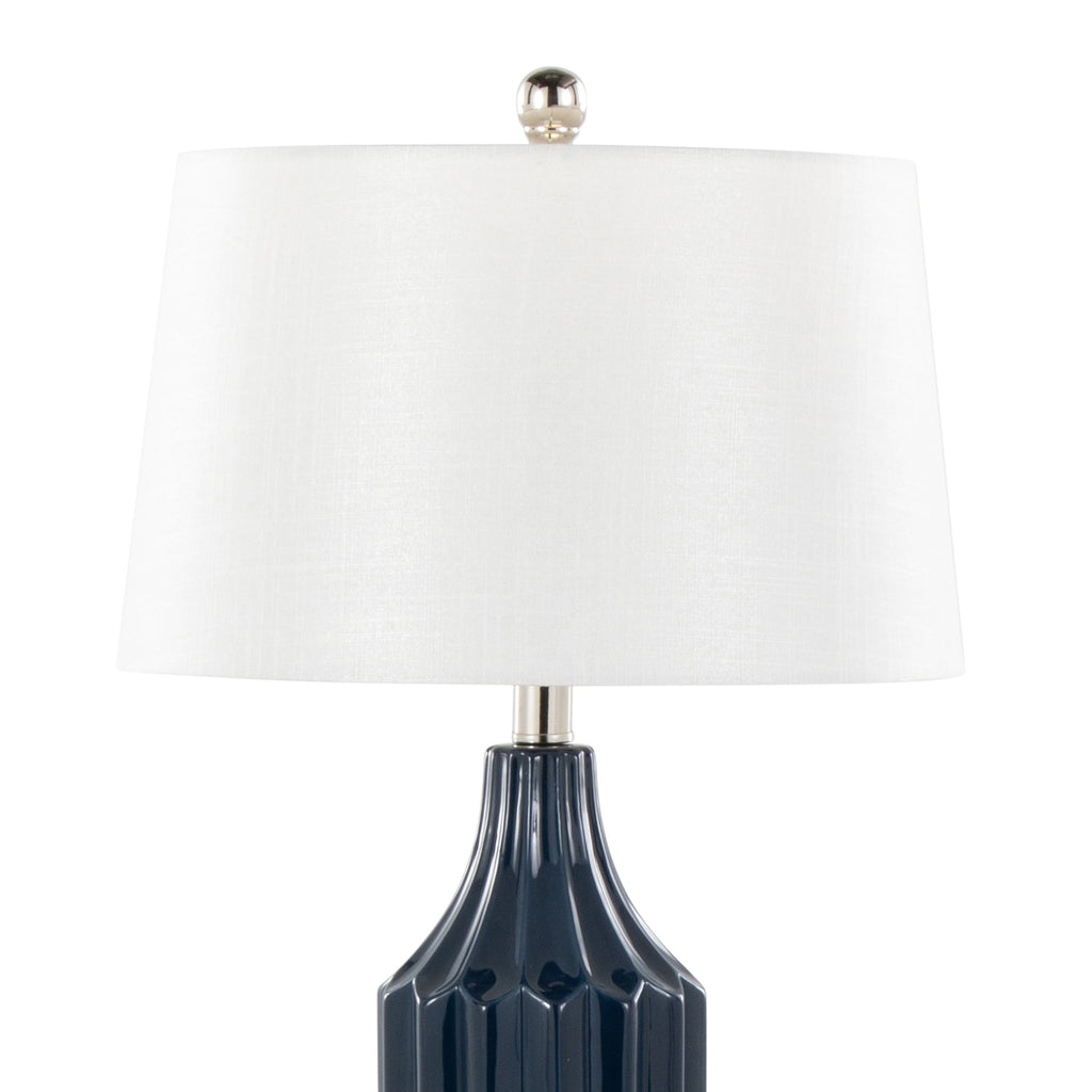 23" Contemporary Ceramic Table Lamp in Gloss