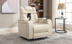 270 Degree Swivel PU Leather Power Recliner