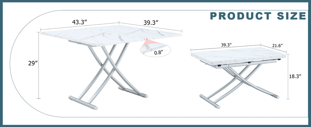 Modern Minimalist Multifunctional Lift Table