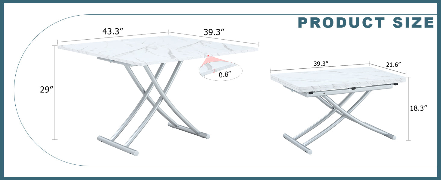 Modern Minimalist Multifunctional Lift Table