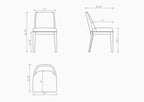 Gansevoort Wood Vegan Leather Dining Chair Set of 2