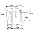 Glossy Vanity Stool