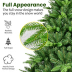 7ft Pre-Lit Christmas Tree with 450 Warm Lights