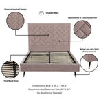 Crosby Upholstered Velvet Queen Bed