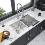 16 Gauge Stainless Steel Undermount Double Bowl Kitchen Sink