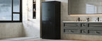 Bathroom Storage Cabinet with Two Laundry Baskets