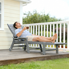 HDPE Chaise Lounge Chair Outdoor