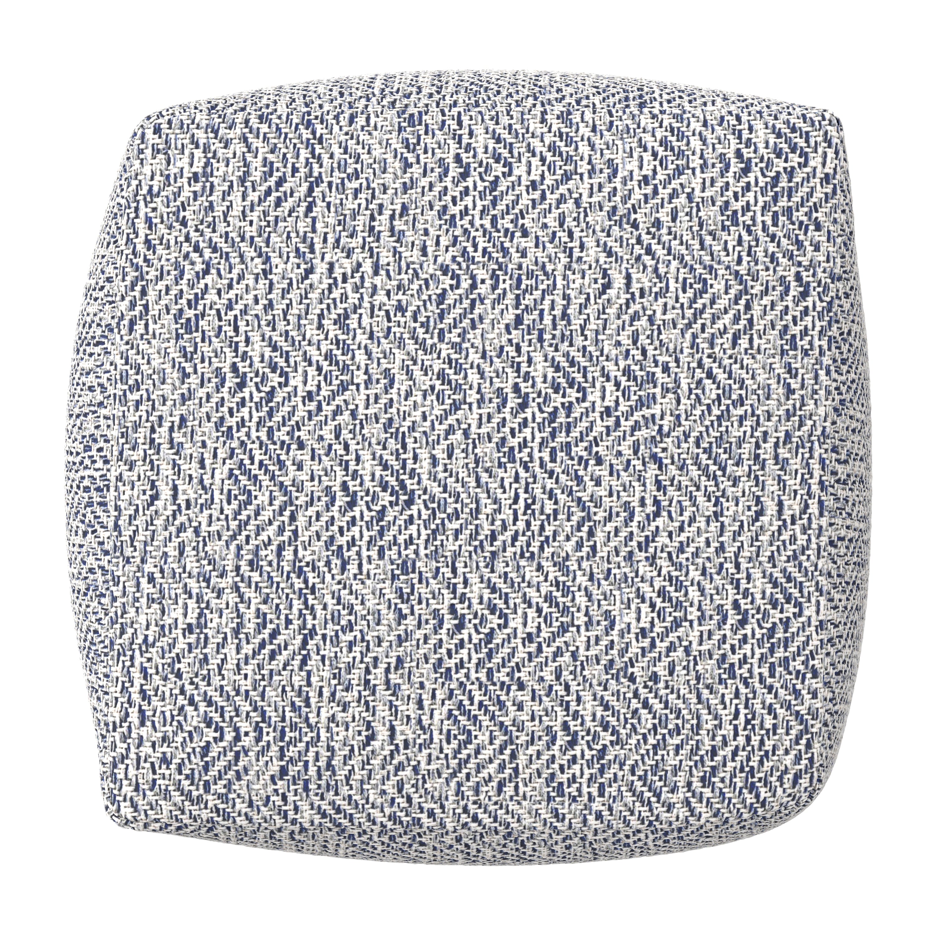 Nate 18 Inch Square Pouf