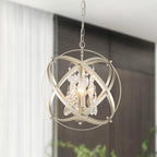 4 Lights Cage Crystal Chandelier