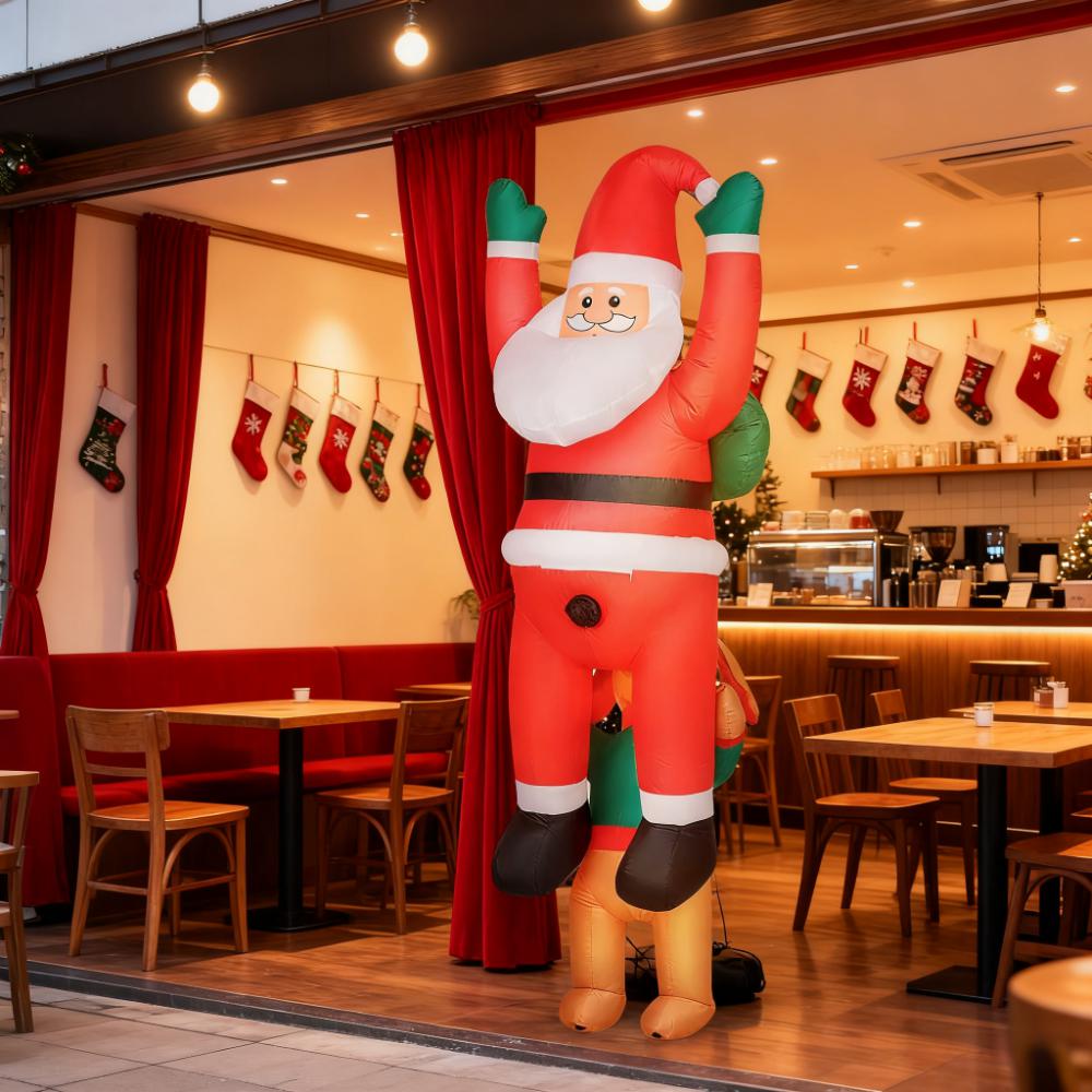7FT Christmas Inflatable Santa with Dog
